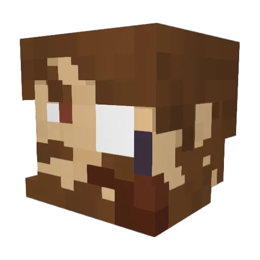 FerZane1 Minecraft avatar head, 3D render