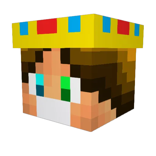 FeraDel_ Minecraft avatar head, 3D render