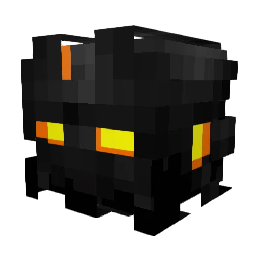 Feraka Minecraft avatar head, 3D render