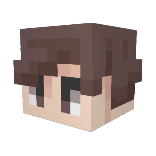 FeralAfterDark Minecraft avatar head, 3D render