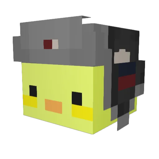 FeralCreator Minecraft avatar head, 3D render