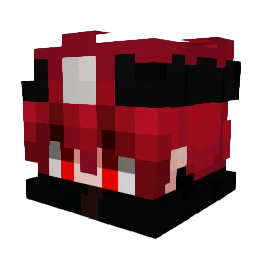 Feralparrot2 Minecraft avatar head, 3D render