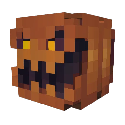 Feranot Minecraft avatar head, 3D render