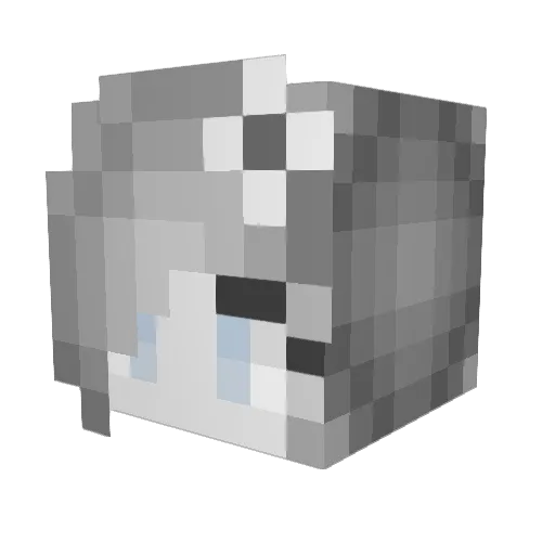 Ferares11 Minecraft avatar head, 3D render