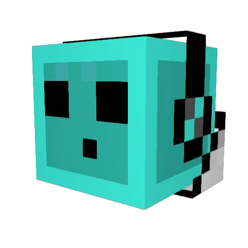 FerasCraft Minecraft avatar head, 3D render