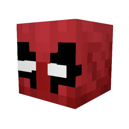 Ferawri Minecraft avatar head, 3D render