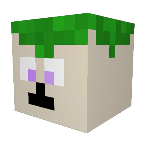 Ferbie94 Minecraft avatar head, 3D render
