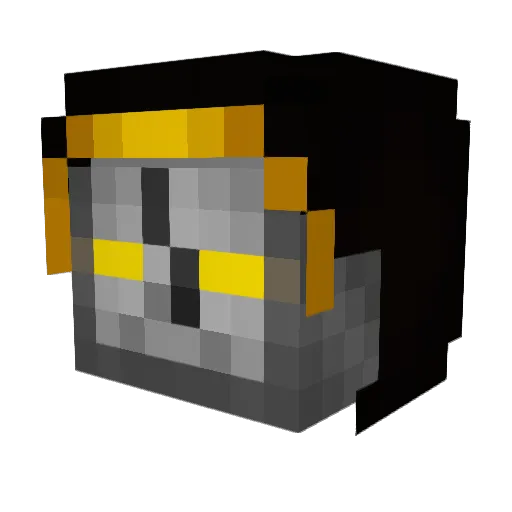 Fercho1 Minecraft avatar head, 3D render