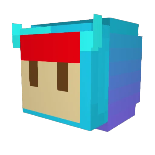 FerchuGamer64 Minecraft avatar head, 3D render