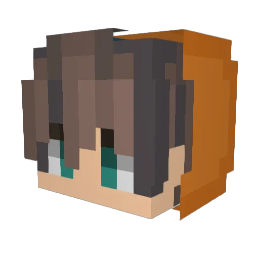 FerdiNoelke Minecraft avatar head, 3D render