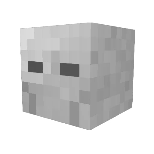 Ferdi_bbt Minecraft avatar head, 3D render