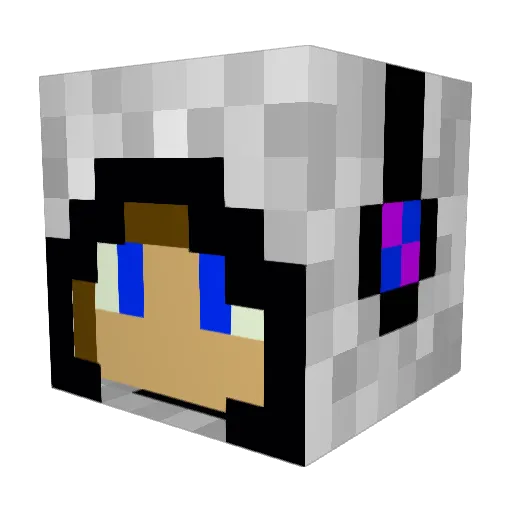 Ferdiih Minecraft avatar head, 3D render