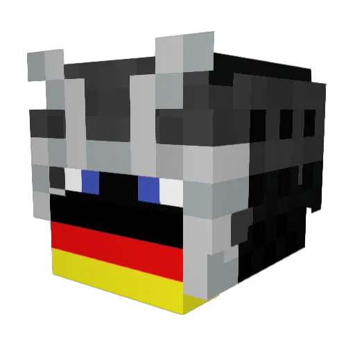 FerdinandHD Minecraft avatar head, 3D render