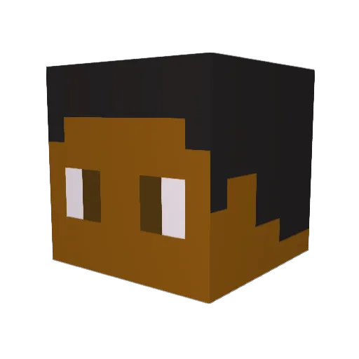 FerdinandPlay Minecraft avatar head, 3D render