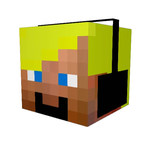 FerdinandXDD Minecraft avatar head, 3D render