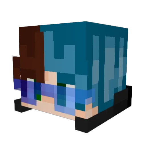 Ferditeo Minecraft avatar head, 3D render
