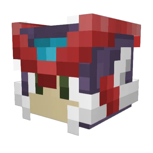 Ferenix Minecraft avatar head, 3D render