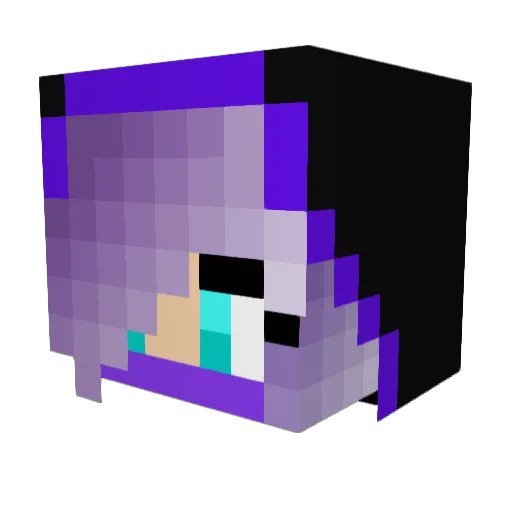 Ferer Minecraft avatar head, 3D render