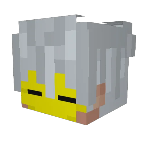 Feresk Minecraft avatar head, 3D render