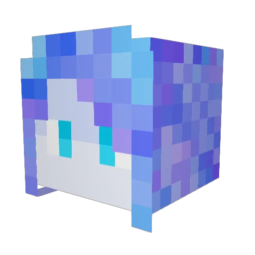 Fergato Minecraft avatar head, 3D render