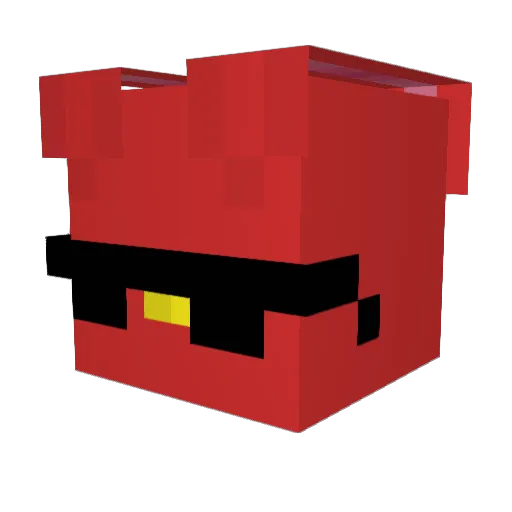 Ferguzt Minecraft avatar head, 3D render