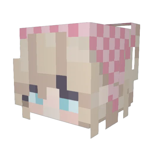 FeridSwagory Minecraft avatar head, 3D render