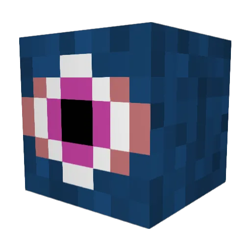 Ferighte Minecraft avatar head, 3D render