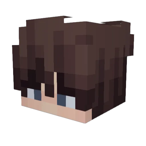 Ferlantz Minecraft avatar head, 3D render