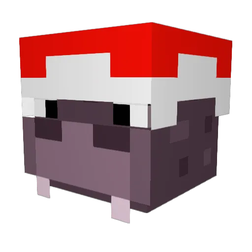 FermentedHippo Minecraft avatar head, 3D render