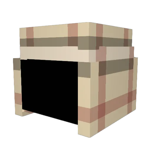 Fermer34 Minecraft avatar head, 3D render