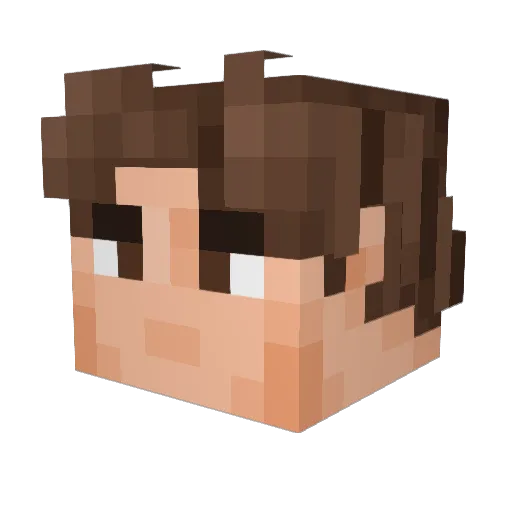 Fern1sonDev Minecraft avatar head, 3D render
