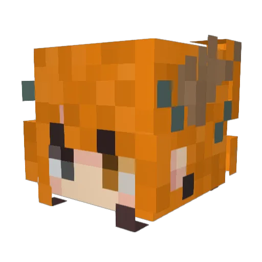 FernClement Minecraft avatar head, 3D render