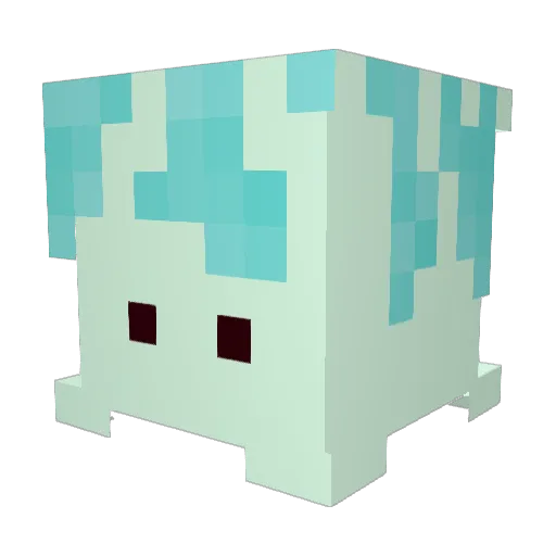 FernDaFrond Minecraft avatar head, 3D render