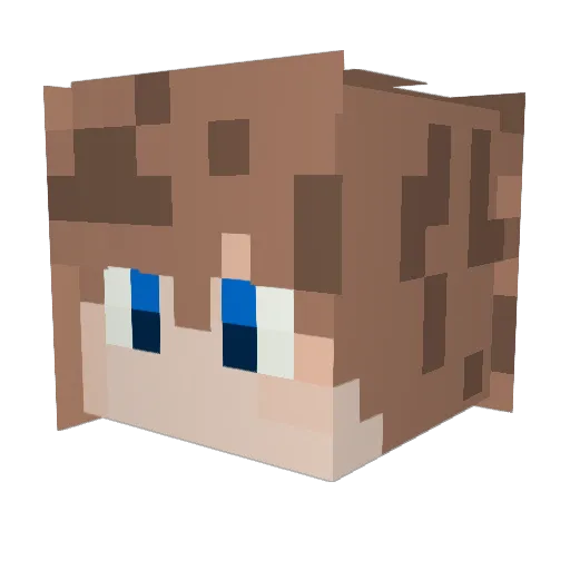Fern_Ottors Minecraft avatar head, 3D render