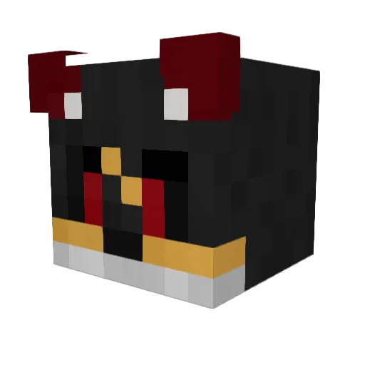 Fern_The_Fox Minecraft avatar head, 3D render