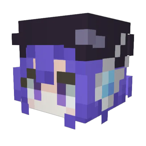 Fernaldo01 Minecraft avatar head, 3D render