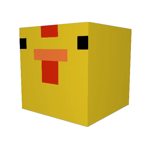 FernandDu50 Minecraft avatar head, 3D render
