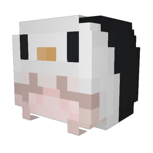 Fernanda19 Minecraft avatar head, 3D render