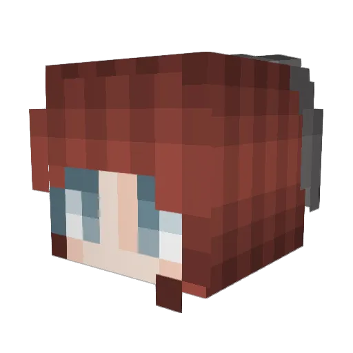 FernandaGaymer Minecraft avatar head, 3D render