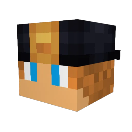 Fernando7 Minecraft avatar head, 3D render
