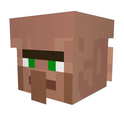 FernandoTheBro Minecraft avatar head, 3D render