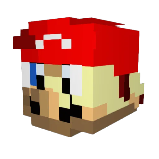 Fernando_R Minecraft avatar head, 3D render