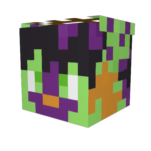 FerneTheFern Minecraft avatar head, 3D render
