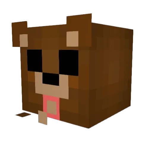 FernnyGames Minecraft avatar head, 3D render
