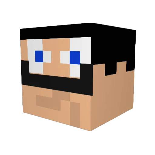 Feron45 Minecraft avatar head, 3D render
