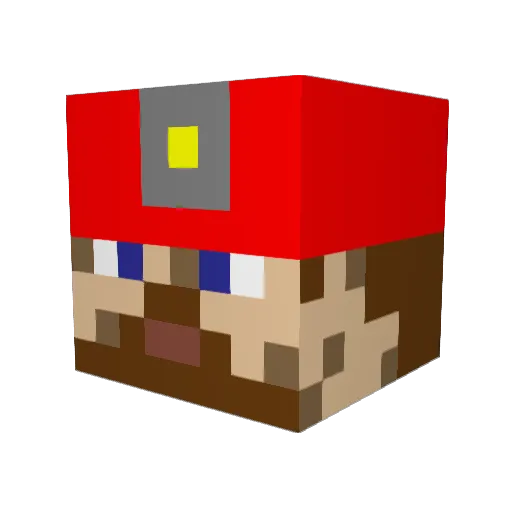 FeronFive Minecraft avatar head, 3D render