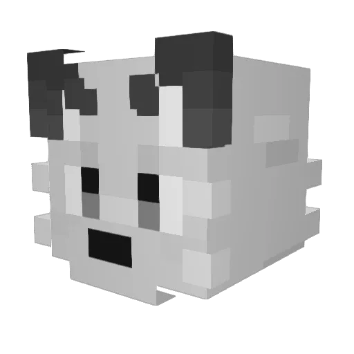 Feronavik Minecraft avatar head, 3D render