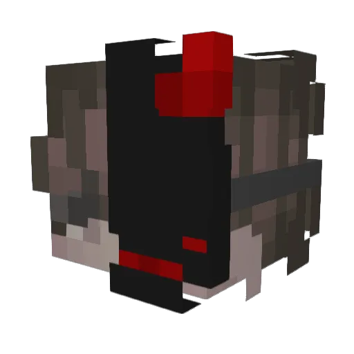 FeroxForLife Minecraft avatar head, 3D render