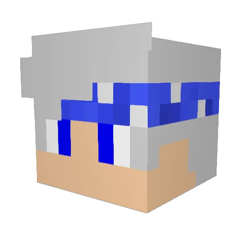 Ferozinho Minecraft avatar head, 3D render