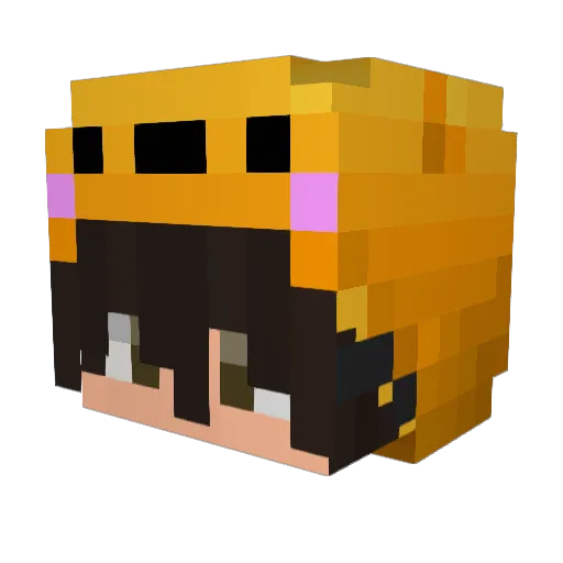 Ferpalermxx Minecraft avatar head, 3D render